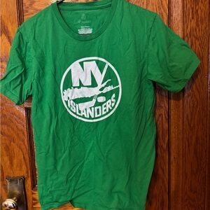 Fabletics Green KIDS Short Sleeve NY ISLANDERS Tee L